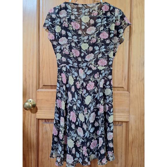 Reformed Dress Women Large Sheer Floral Cottagecore Prairiecore Farmcore Country - Picture 6 of 9
